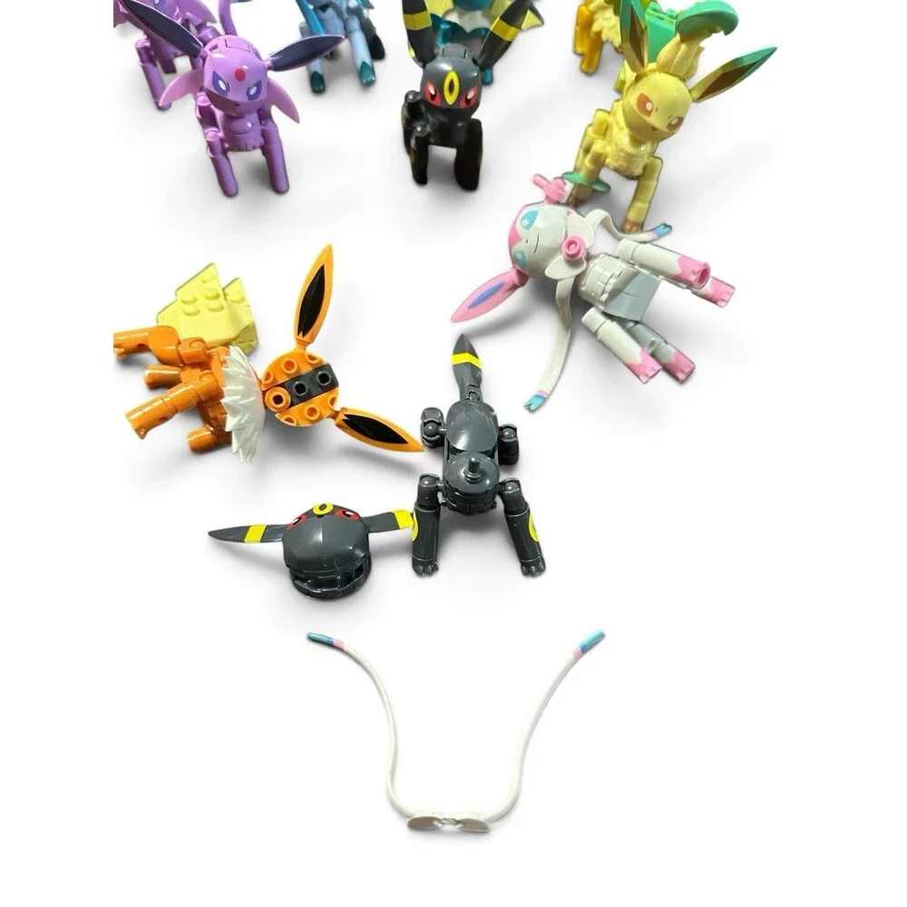 Pokémon Mega Construx Eevee Evolutions Build & Show LOT OF 8 Figures READ
